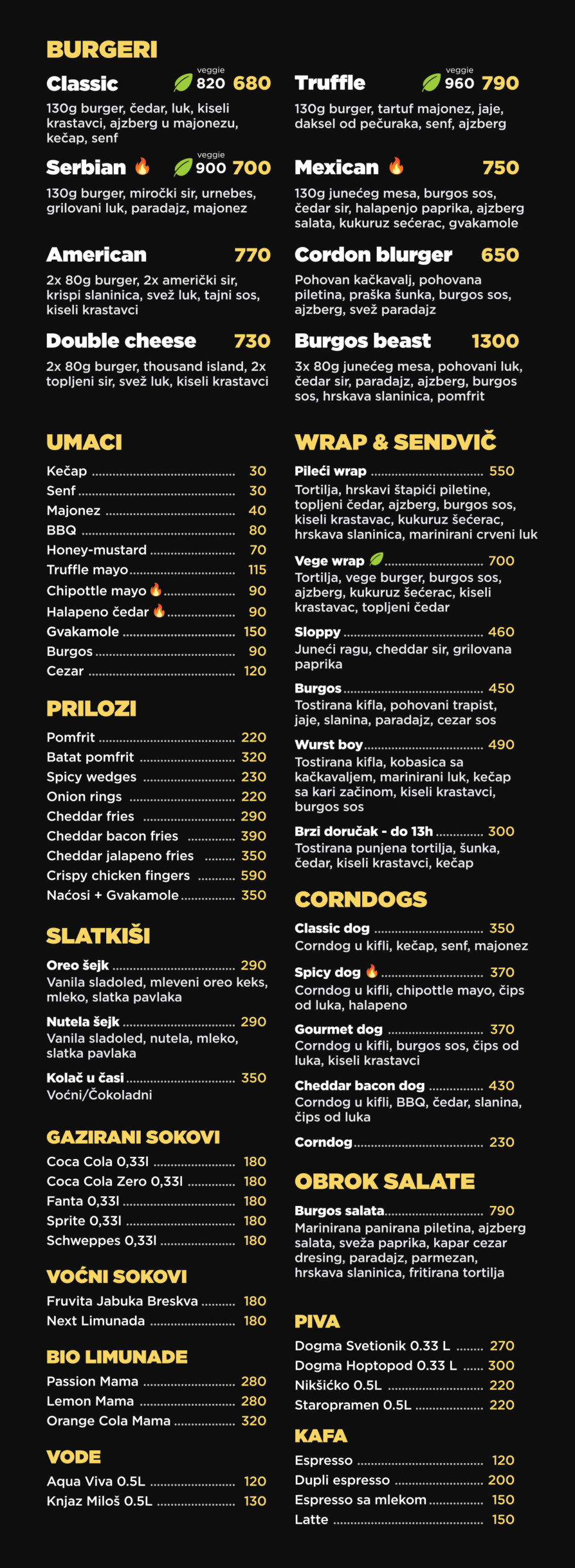 Burgos premium burger bar Najbolji burgeri u Beogradu!